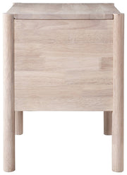 Kivo Solid Wood Nightstand in Natural - KivoNatural-NS
