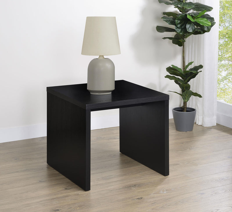 Knapp Engineered Wood Square Side End Table Black - 706227