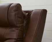 Knightington Brown Power Reclining Sofa with Audio Seating - PCU1160215A