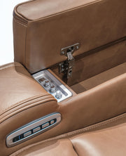 Knightington Caramel Power Recliner with Audio Seating - PCU1160013A