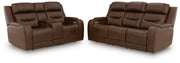 Knightington Sofa and Loveseat in Brown - PKG024683