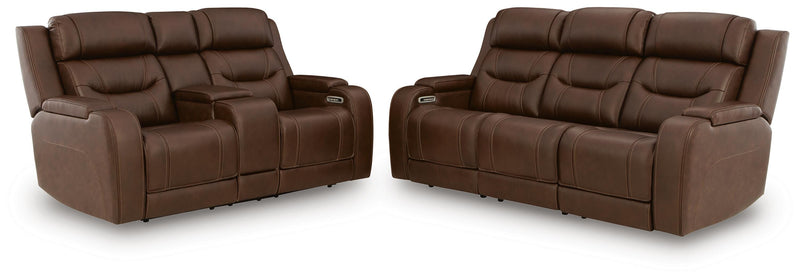 Knightington Sofa and Loveseat in Brown - PKG024683
