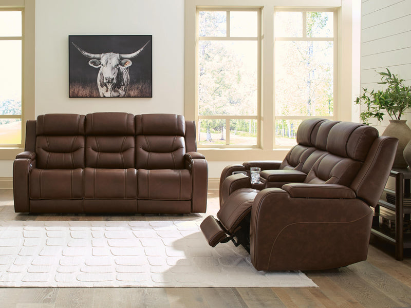Knightington Sofa and Loveseat in Brown - PKG024683