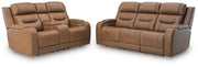 Knightington Sofa and Loveseat in Caramel - PKG024614