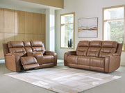 Knightington Sofa and Loveseat in Caramel - PKG024614