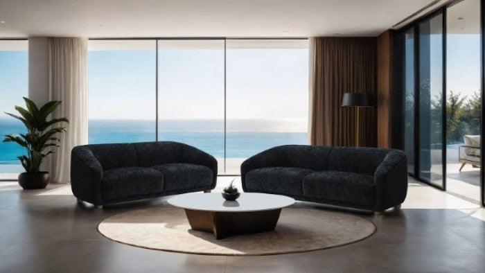 Kolvere Black Sofa - FM61006BK-SF