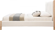 Kona Fabric King Bed Cream - Gate FurnitureKing Bed
