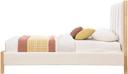 Kona Fabric Twin Bed Cream - Gate FurnitureTwin Bed