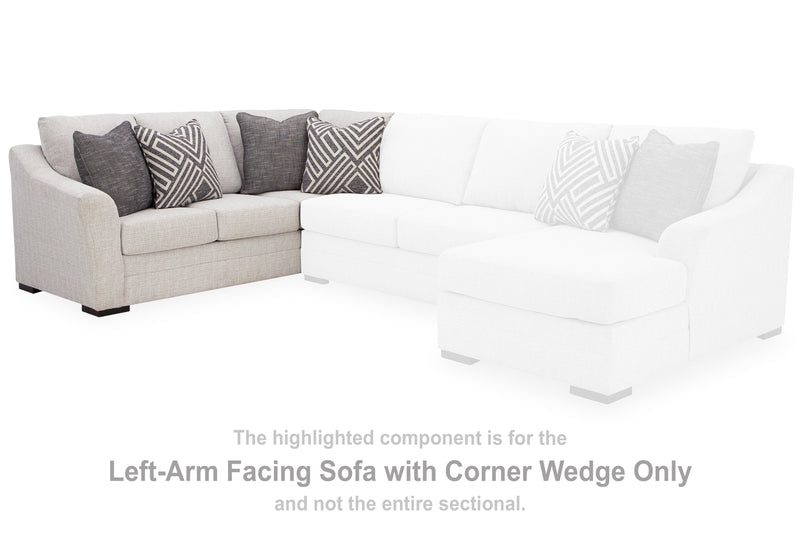 Koralynn Left-Arm Facing Sofa with Corner Wedge - 5410248