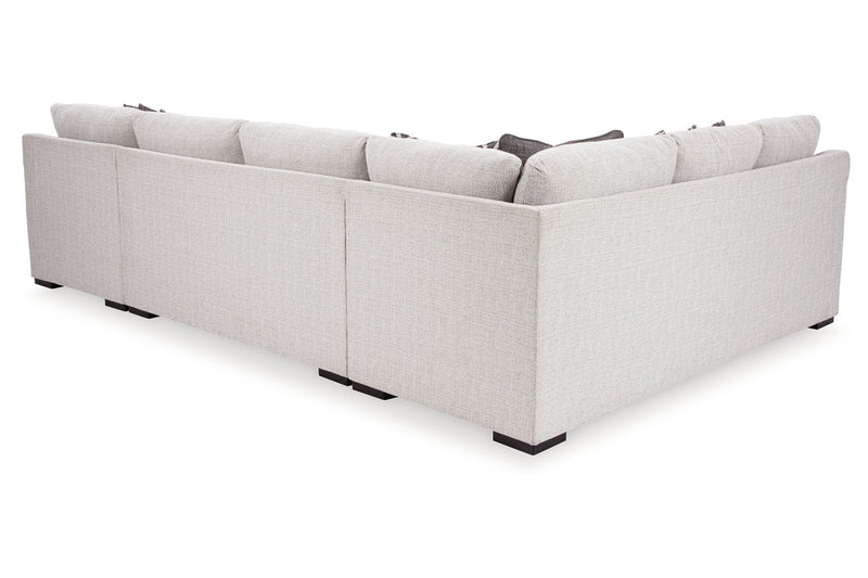 Koralynn Stone 3 - Piece RAF Chaise Sectional - Gate FurnitureSectional