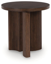 Korestone Coffee Table with 1 End Table in Dark Brown - PKG019337