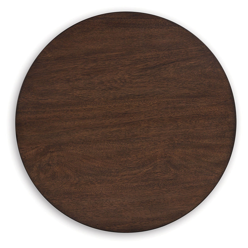 Korestone Coffee Table with 1 End Table in Dark Brown - PKG019337