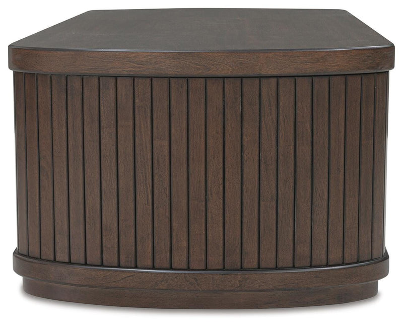 Korestone Coffee Table with 1 End Table in Dark Brown - PKG020837