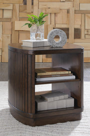 Korestone Coffee Table with 1 End Table in Dark Brown - PKG020837