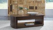 Korestone Coffee Table with 1 End Table in Dark Brown - PKG020837