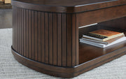 Korestone Coffee Table with 1 End Table in Dark Brown - PKG020837