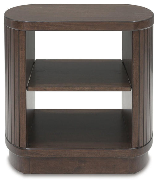 Korestone Coffee Table with 1 End Table in Dark Brown - PKG020837