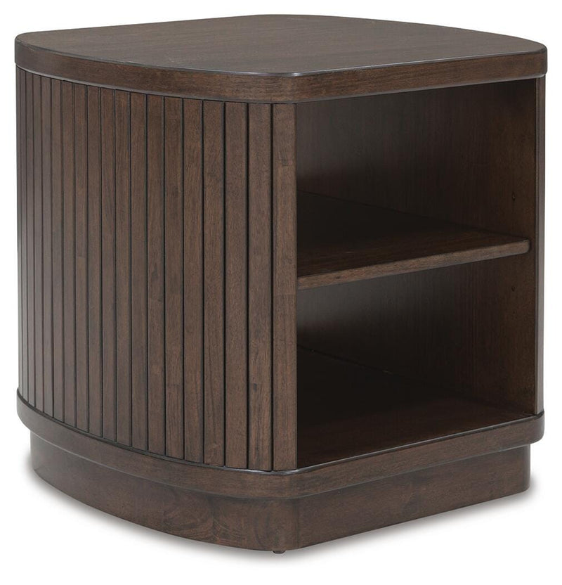 Korestone Coffee Table with 1 End Table in Dark Brown - PKG020837