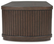 Korestone Coffee Table with 2 End Tables in Dark Brown - PKG020838