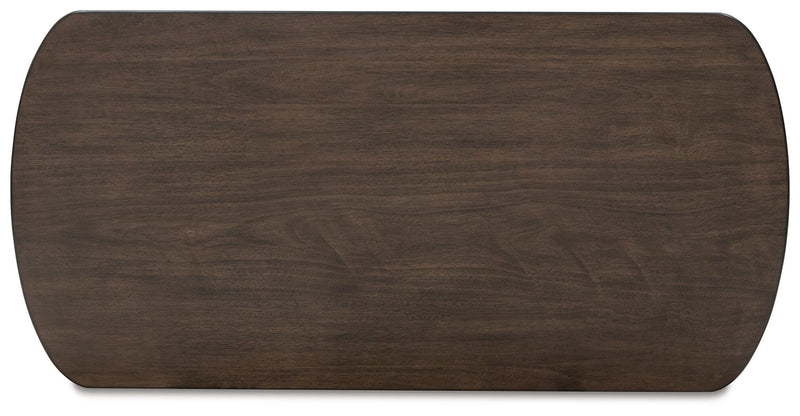 Korestone Coffee Table with 2 End Tables in Dark Brown - PKG020838