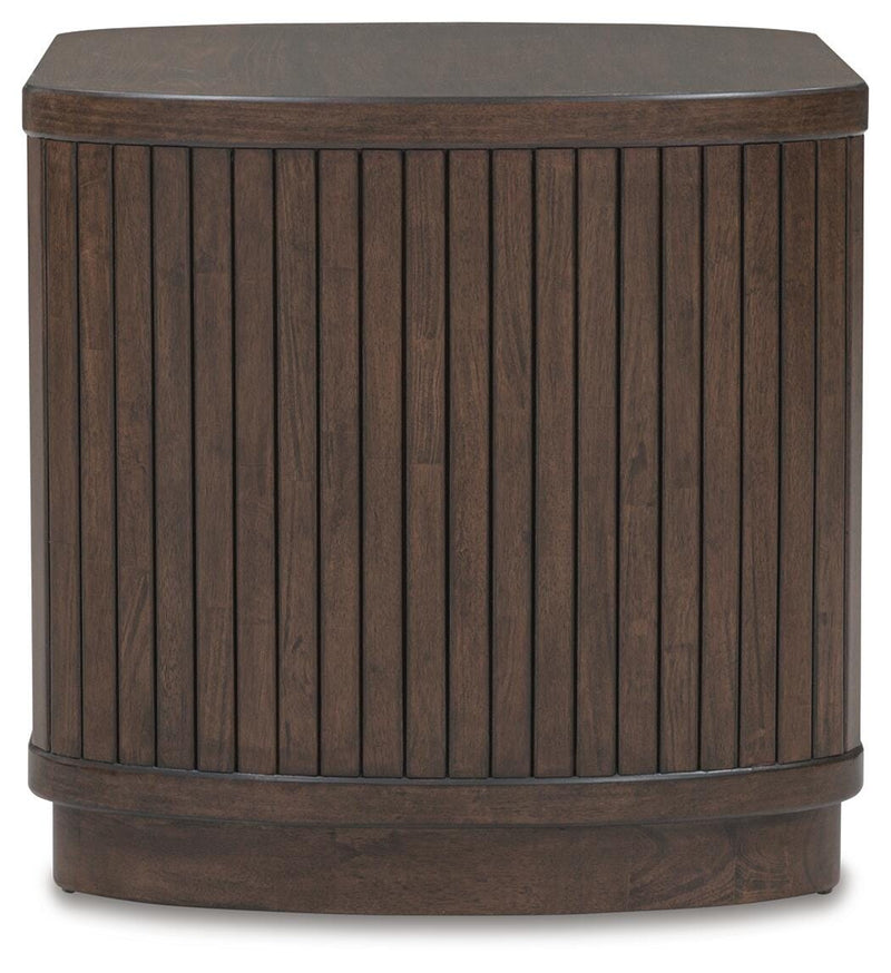 Korestone Coffee Table with 2 End Tables in Dark Brown - PKG020838