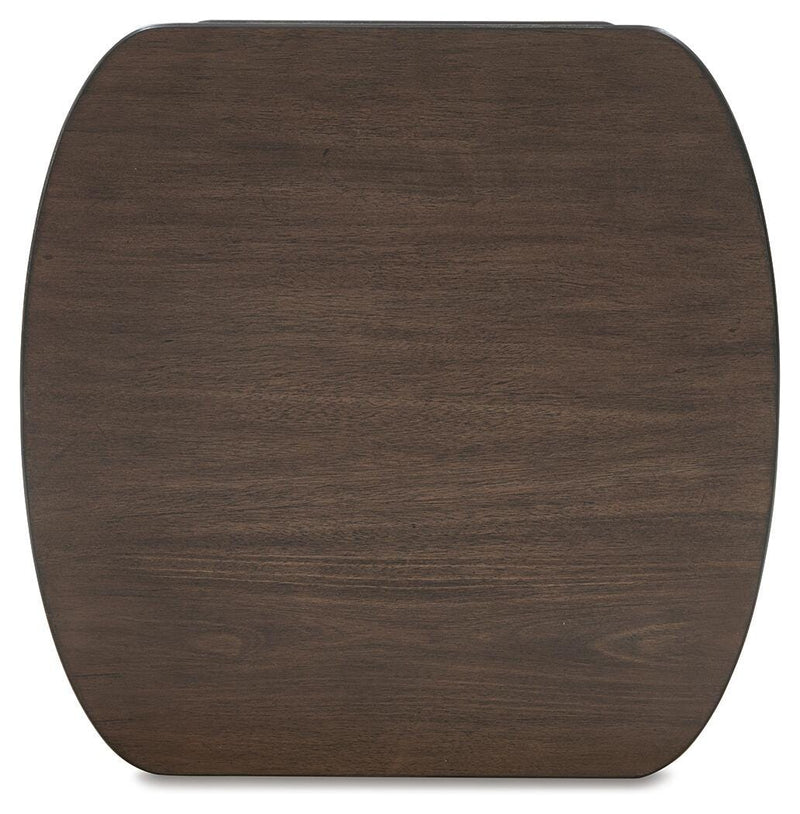 Korestone Coffee Table with 2 End Tables in Dark Brown - PKG020838
