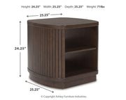 Korestone Coffee Table with 2 End Tables in Dark Brown - PKG020838