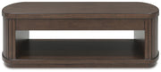 Korestone Coffee Table with 2 End Tables in Dark Brown - PKG020838