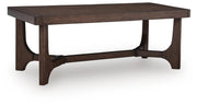 Korestone Coffee Table with 2 End Tables in Dark Brown - PKG024024