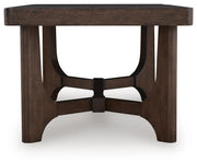 Korestone Coffee Table with 2 End Tables in Dark Brown - PKG024024