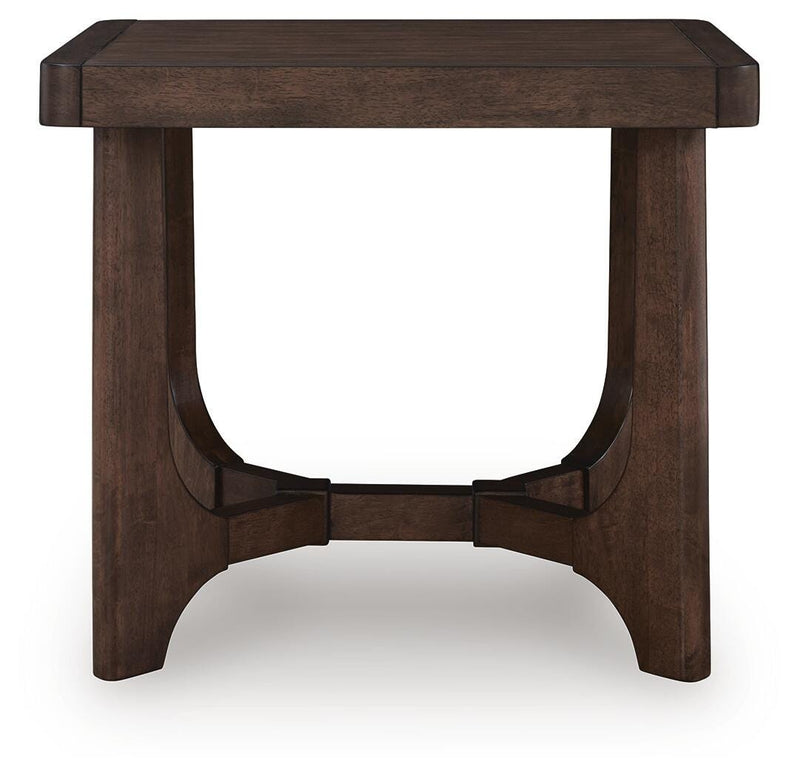 Korestone Coffee Table with 2 End Tables in Dark Brown - PKG024024