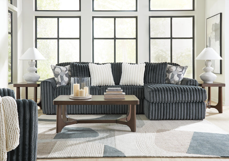 Korestone Coffee Table with 2 End Tables in Dark Brown - PKG024024