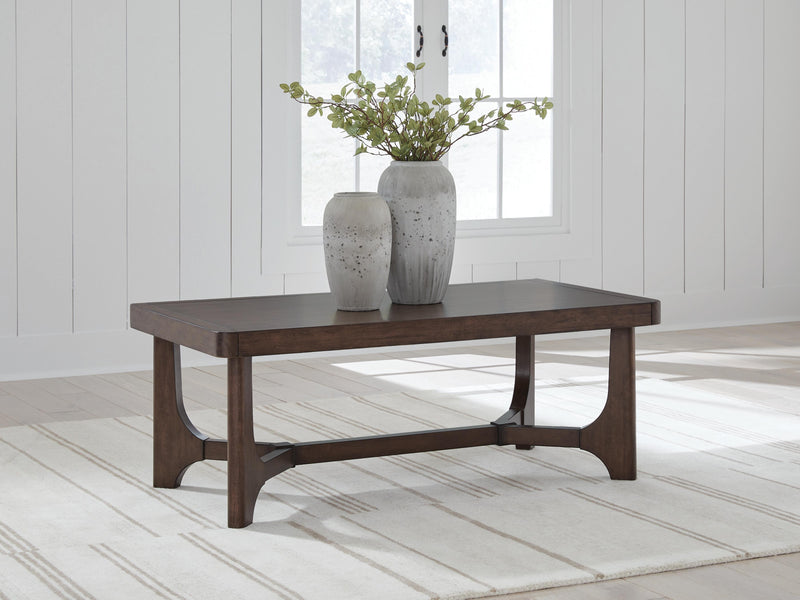 Korestone Dark Brown Coffee Table - T438-1