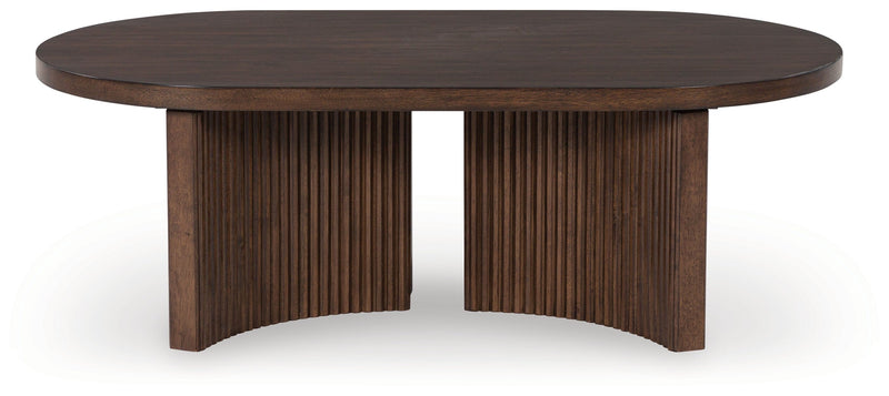 Korestone Dark Brown Coffee Table - T689-0