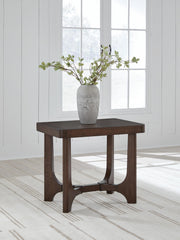 Korestone Dark Brown End Table - T438-3
