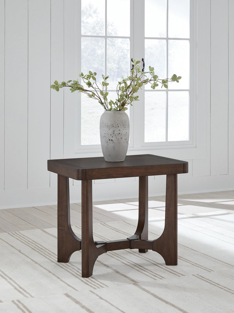 Korestone Dark Brown End Table - T438-3