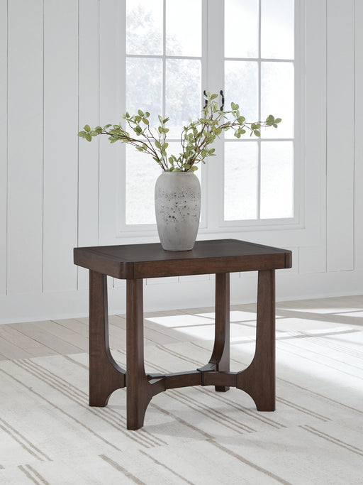 Korestone Dark Brown End Table - T438-3