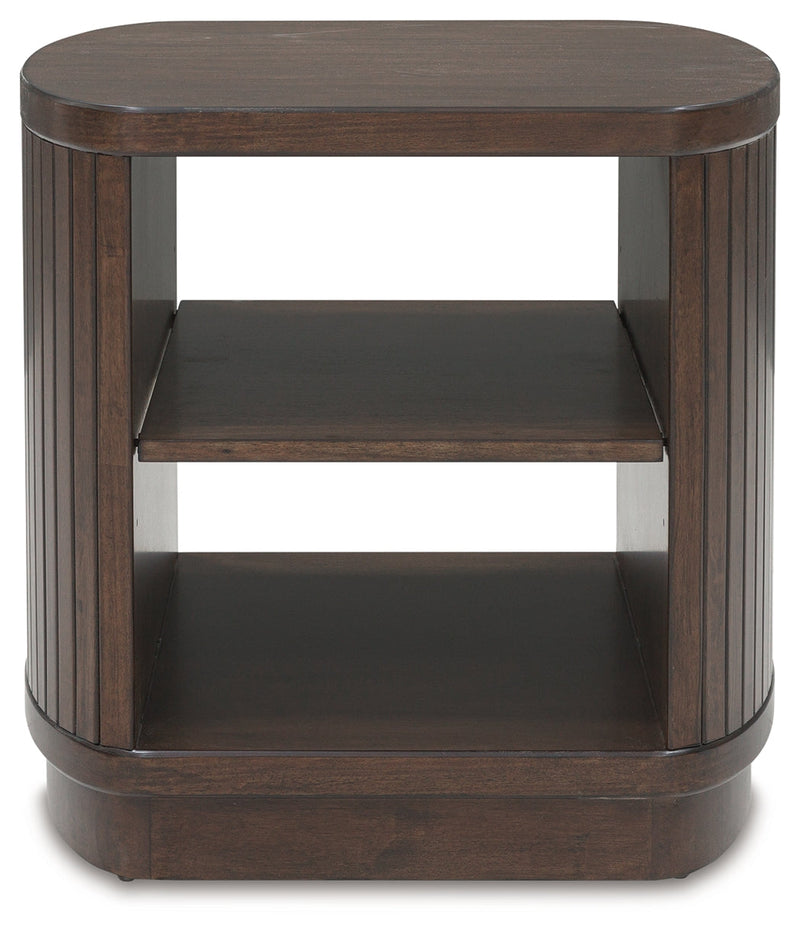 Korestone Dark Brown End Table - T679-2