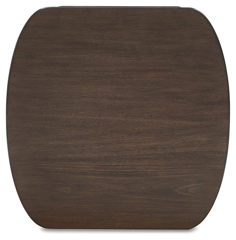 Korestone Dark Brown End Table - T679-2