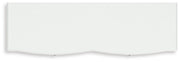 Kozlani Full Upholstered Panel Bed and Dresser in White - PKG023800