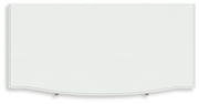 Kozlani Twin Upholstered Panel Bed, Dresser and Chest in White - PKG023799