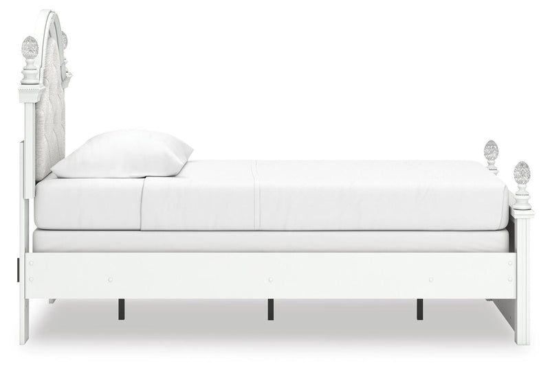 Kozlani Twin Upholstered Panel Bed, Dresser and Mirror - PCB1819B14
