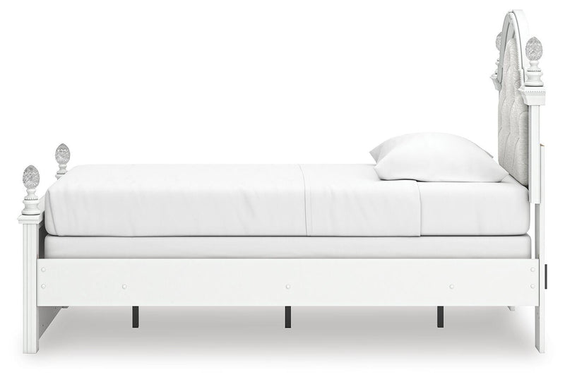 Kozlani Twin Upholstered Panel Bed, Dresser and Mirror - PCB1819B14