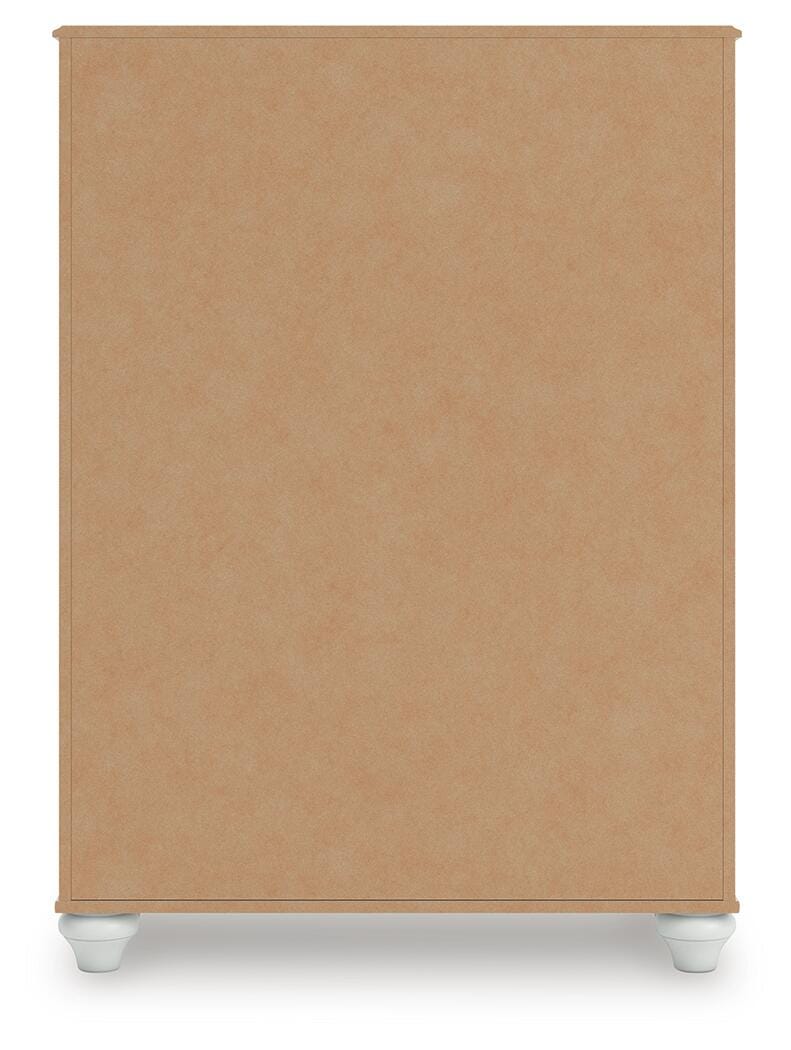 Kozlani Twin Upholstered Panel Storage Bed, Dresser and Chest in White - PKG023809