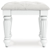 Kozlani Vanity, Mirror and Stool - PCB1819B11