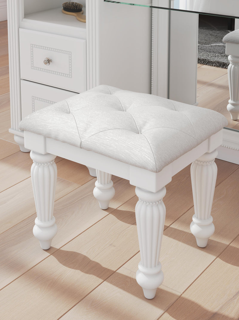 Kozlani Vanity, Mirror and Stool - PCB1819B11