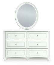 Kozlani White Dresser and Mirror - PCB1819B2