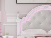 Kozlani White Full Upholstered Panel Bed - PCB1819B6