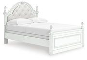 Kozlani White Full Upholstered Panel Bed - PCB1819B6