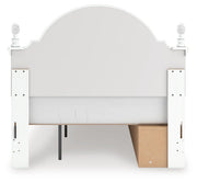 Kozlani White Full Upholstered Panel Storage Bed - PCB1819B10